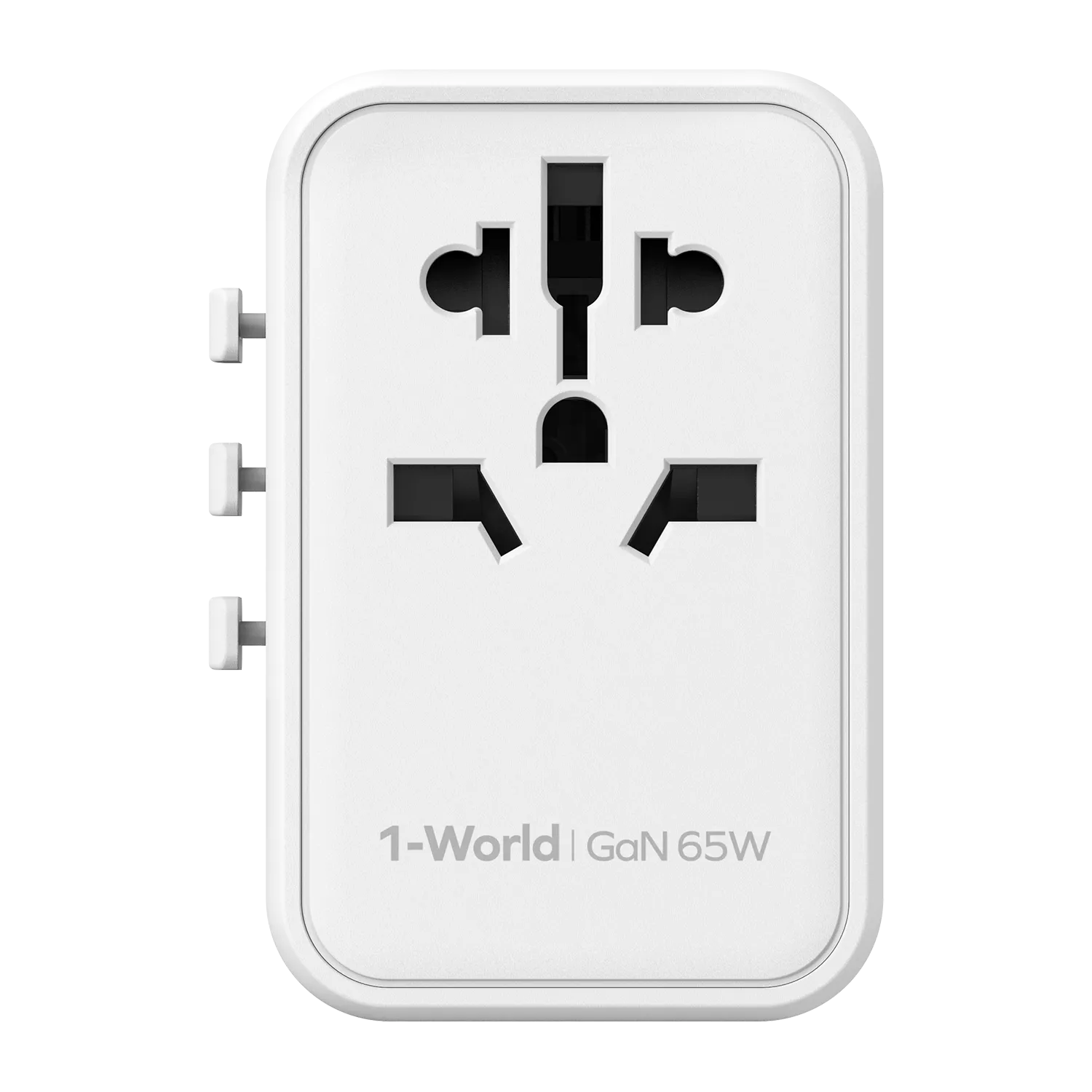 1-World GaN AC Travel Adapter 65W