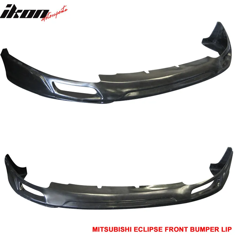 1995-1996 Mitsubishi Eclipse JDM Black Front Lip Splitter Spoiler PU