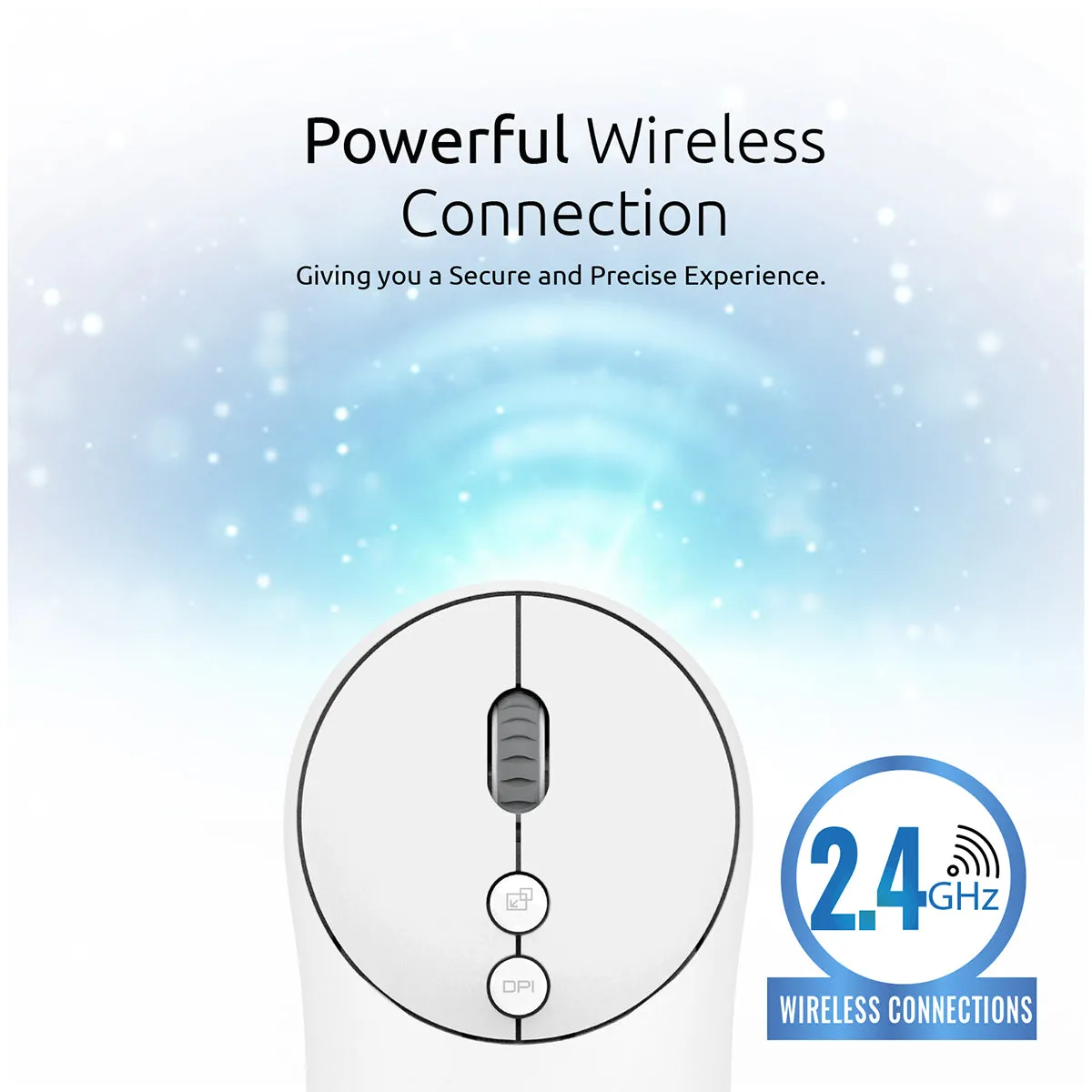 2.4Ghz Portable Wireless Mouse With Nano USB Receiver