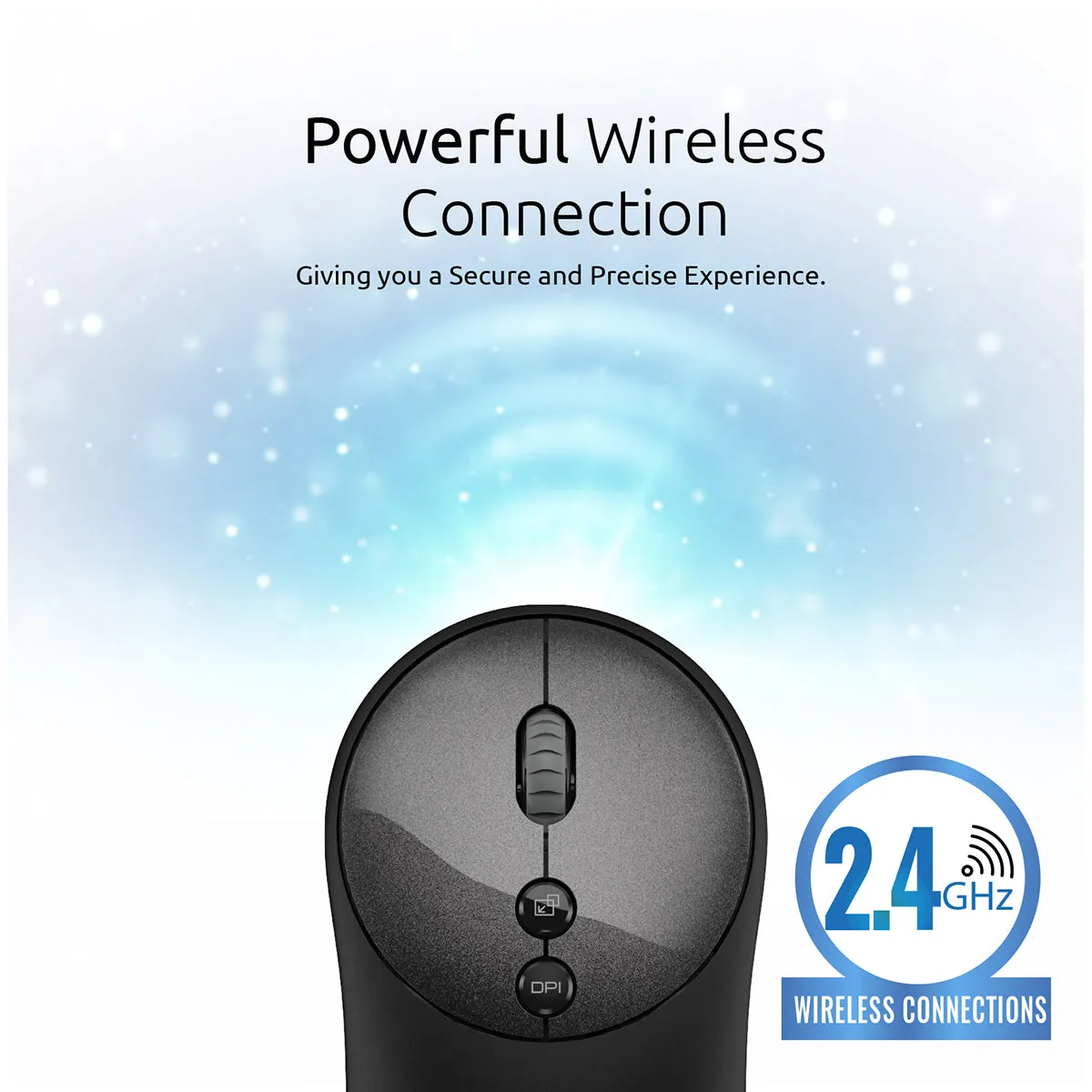 2.4Ghz Portable Wireless Mouse With Nano USB Receiver