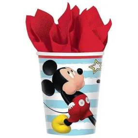 8 Pack Mickey on the Go Cups - 266ml