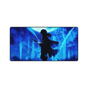 #8.1022, Demon Slayer, Giyu Tomioka, Silhouette, Mouse Pad (Desk Mat)