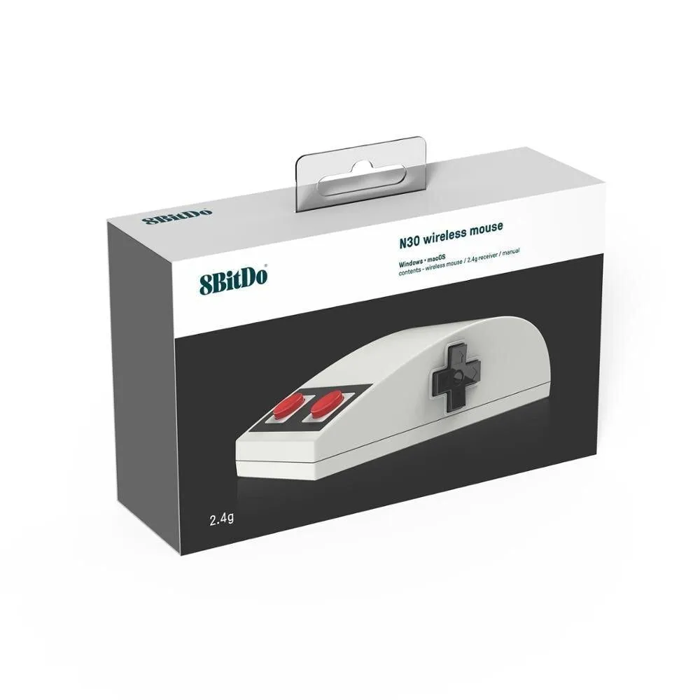 8BitDo N30 Wireless Mouse: with 3D touch panel and navigation D-pad. For Windows and macOS