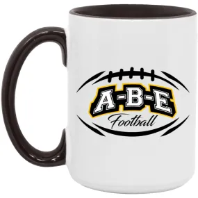 A-B-E Football - 15oz Accent Mug