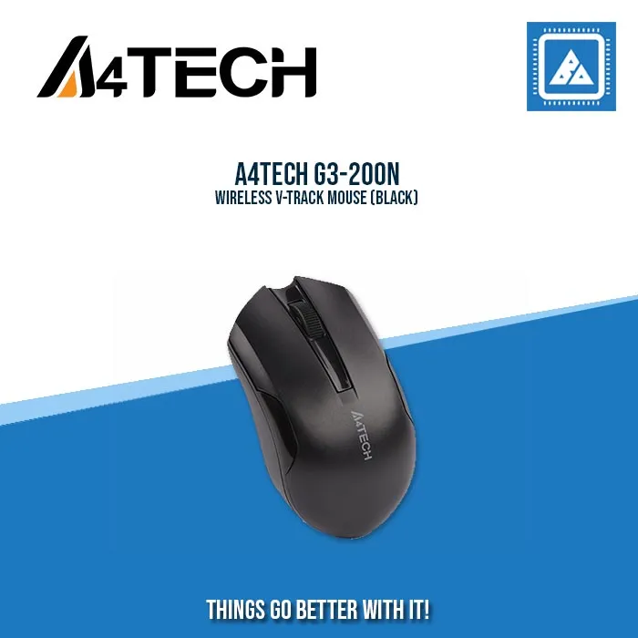 A4TECH G3-200N WIRELESS V-TRACK MOUSE (BLACK/RED)