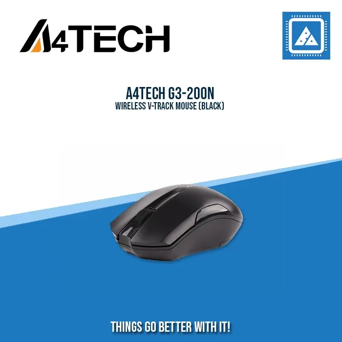 A4TECH G3-200N WIRELESS V-TRACK MOUSE (BLACK/RED)