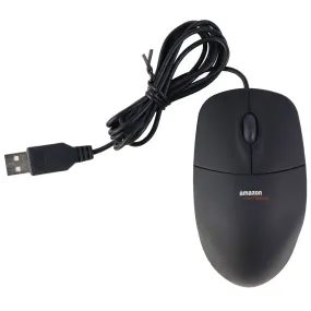 Amazon Basics Wired USB Mouse for Windows PC & More - Black (MSU0939)