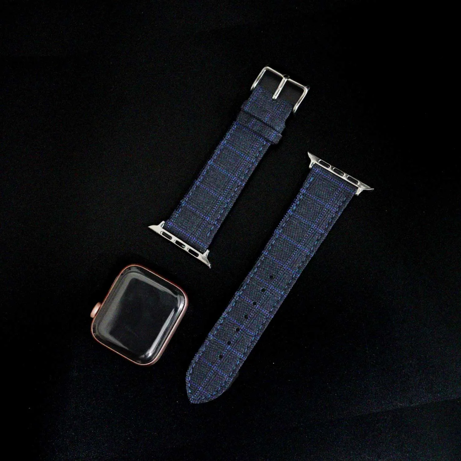 Apple Watch BLUE w BLUE TATTERSALL