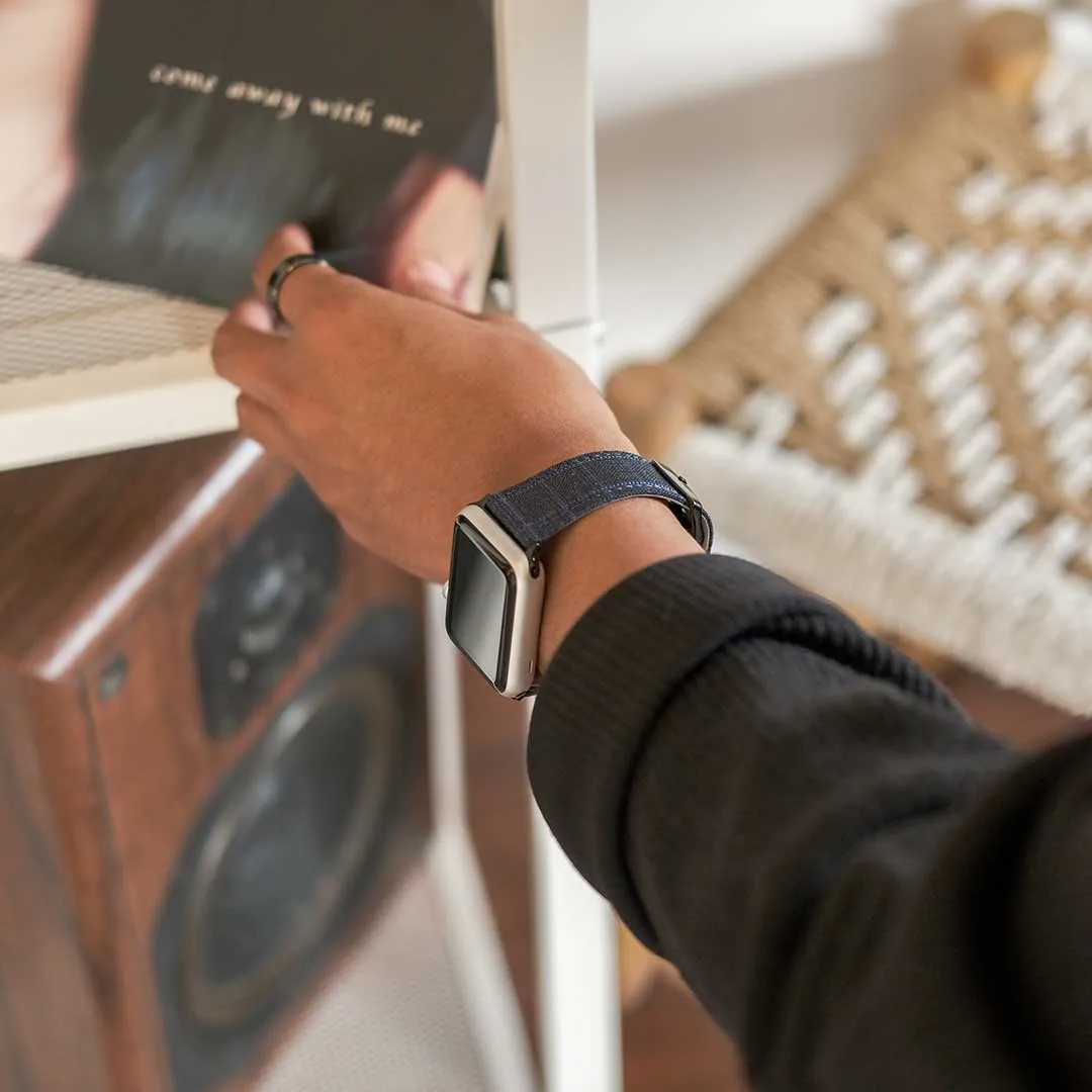 Apple Watch BLUE w BLUE TATTERSALL