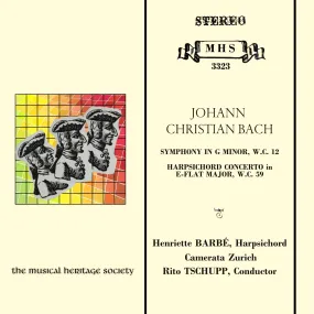 BACH, JOHANN CHRISTIAN: Symphony in G Minor, WC 12 & Harpsichord Concerto in E-Flat Major, WC 59 - Camerata Zurich, Henriette Barbé