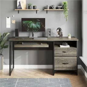 Bestier Computer Desk with Keyboard Tray & Drawers