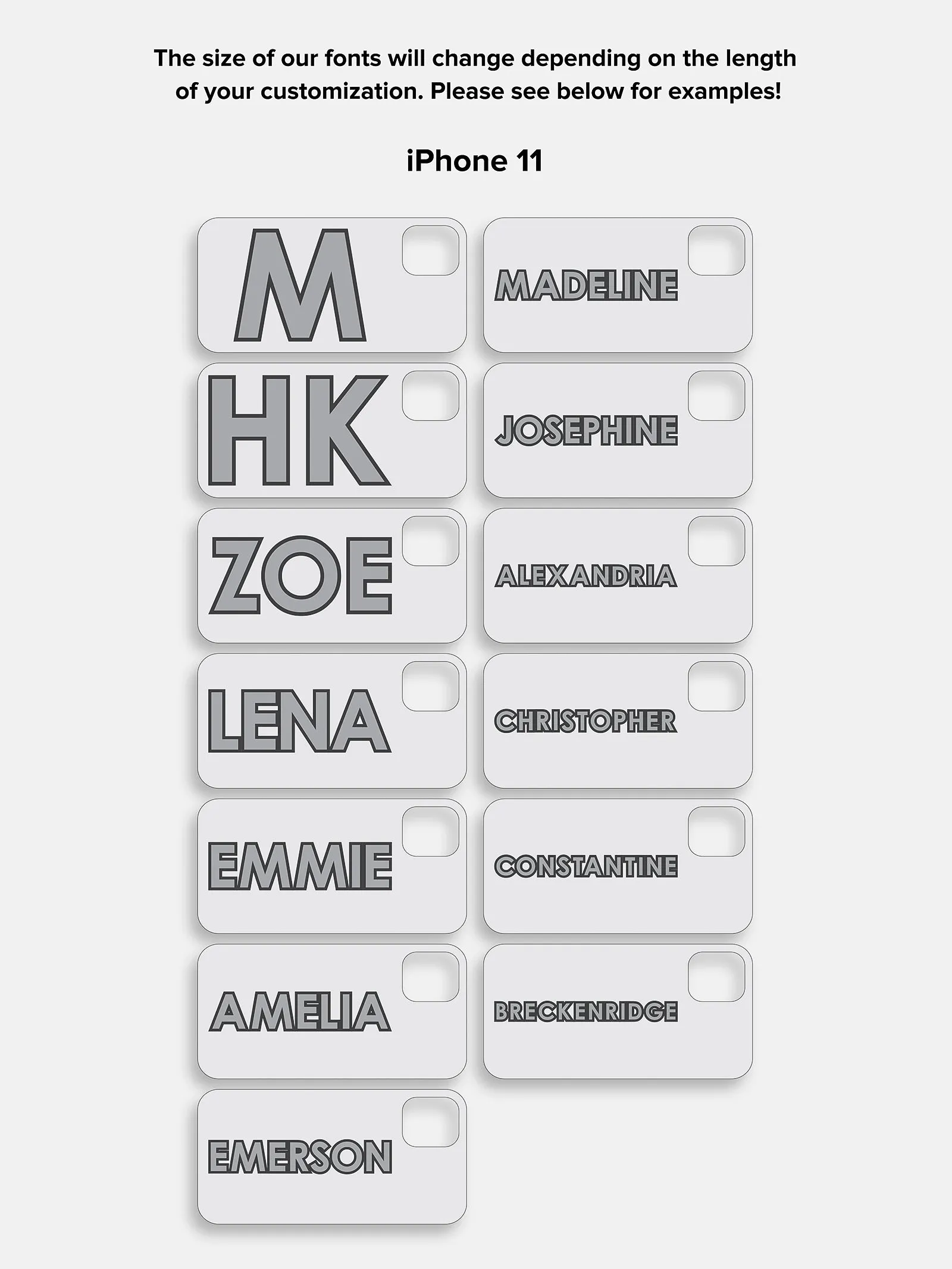 Block Font Custom iPhone Case - Blush/Blue