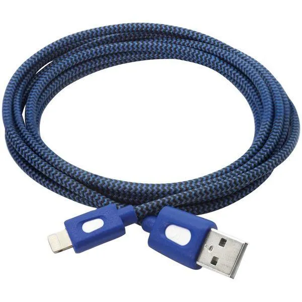 BT Saphire SA4-676-2 PwrMate Charge & Sync Lightning Cable, 6ft (Blue)