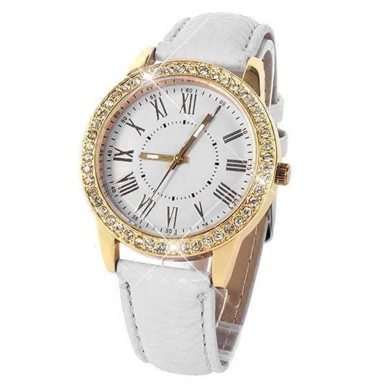 Casual Elegance Yellow Gold Geneva Watch With Matching Face ~ Two Classic Colors