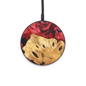 Circle Wood Resin Wireless Charger - Abbey (Red, 624135)