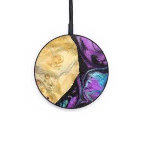 Circle Wood Resin Wireless Charger - Alyssa (Purple, 671664)