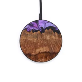 Circle Wood Resin Wireless Charger - Cher (Purple, 627594)