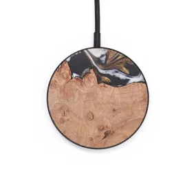 Circle Wood Resin Wireless Charger - Cooper (Black & White, 681807)