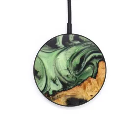 Circle Wood Resin Wireless Charger - Danelle (Green, 621525)