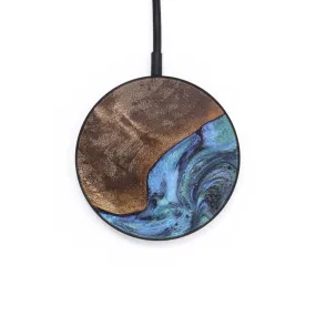 Circle Wood Wireless Charger - Charlie (Blue, 726558)