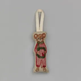 Coral & Tusk – Mouse with Wreath Ornament