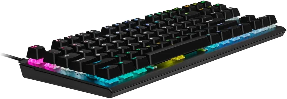 【優惠價】Corsair K60 PRO TKL RGB Tenkeyless Optical-Mechanical Gaming Keyboard — CORSAIR OPX Switch Black 黑色 CH-911D01A-NA