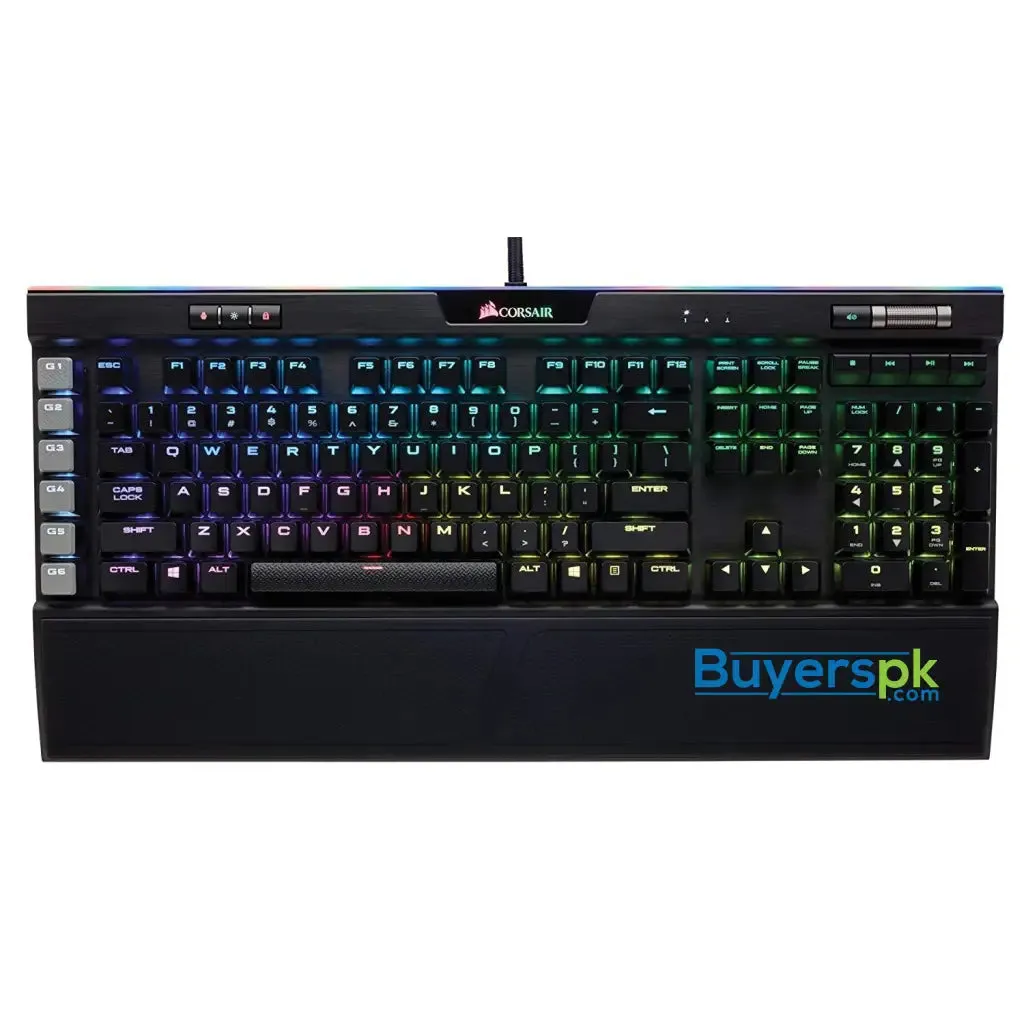 Corsair K95 Rgb Platinum Mechanical Gaming Keyboard - 6x Programmable Macro Keys - Usb Passthrough &