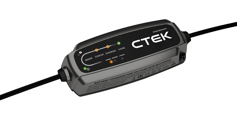 CTEK Battery Charger - CT5 POWERSPORT 12V 2.3A [WET, Ca/Ca, MF, AGM, GEL, LiFePO4] 40-339