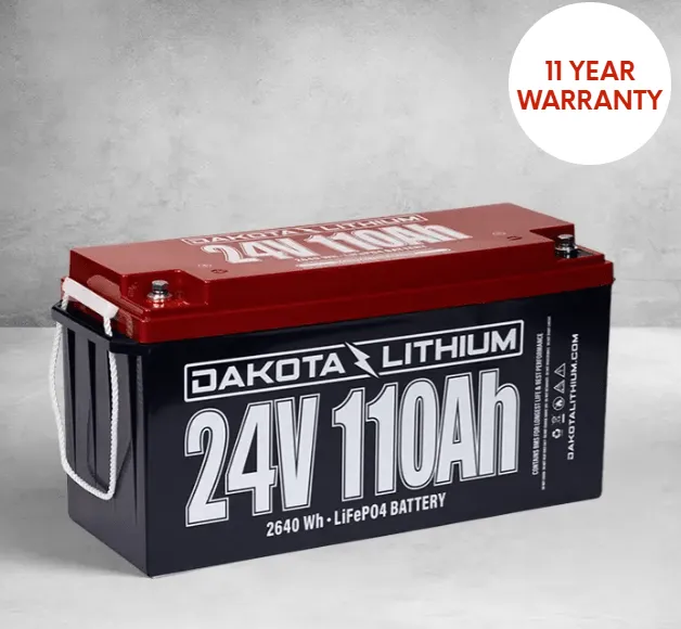 DAKOTA LITHIUM 24V 110AH DEEP CYCLE LIFEPO4 SINGLE BATTERY