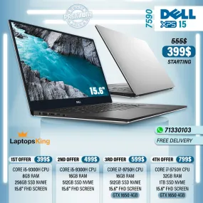 Dell Xps 15 7590 | 9th Gen H-Cpu 15.6" Laptops (New OB)