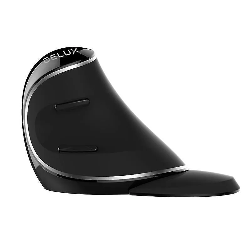 Delux M618 Plus Ergonomic Vertical Mouse: Larger Size 6 Buttons 2.4Ghz Wireless 1600DPI with Removable Palm Rest