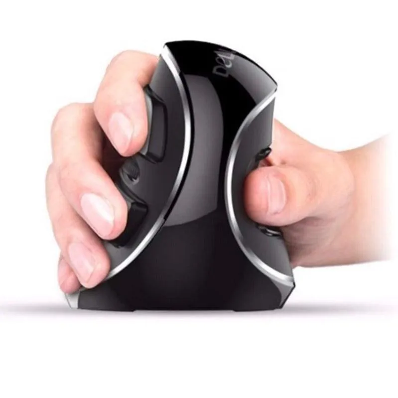 Delux M618 Plus Ergonomic Vertical Mouse: Larger Size 6 Buttons 2.4Ghz Wireless 1600DPI with Removable Palm Rest