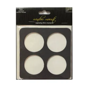 Deluxe Designs Window Mounts - Circle Black 2pk