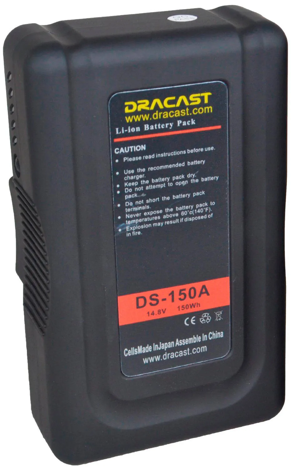 Dracast DR-150A 150A Anton Bauer/Gold Mount Battery