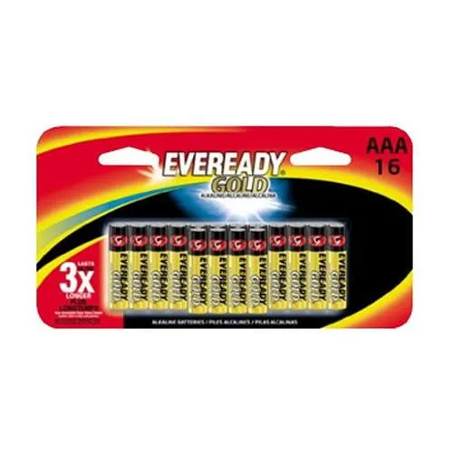 Eveready Gold AAA Batteries - Per 16