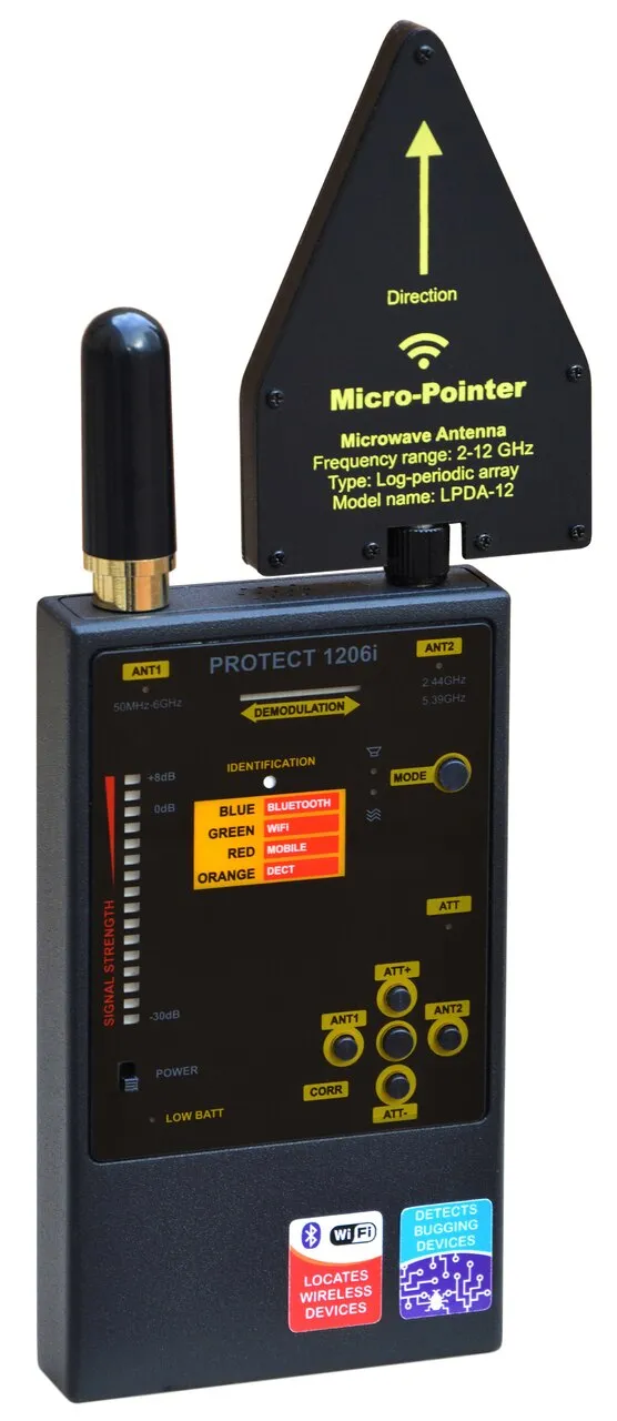 Extended Range RF Detector DD1206