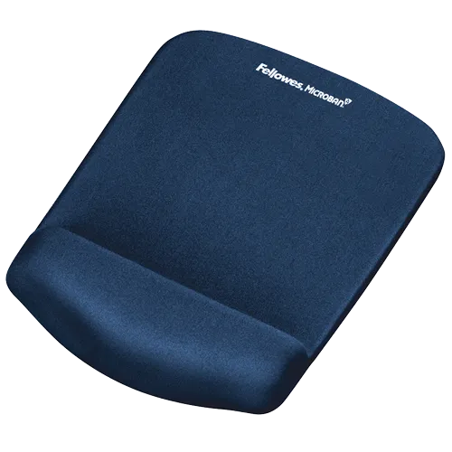 Fellowes PlushTouch Wrist Rest With FoamFusion Technology - Blue