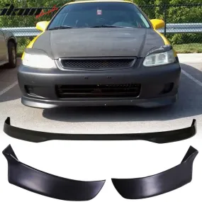 Fits 96-98 Civic 3Dr TR Front Bumper Lip   Rear Lip Valance Spats 2PC