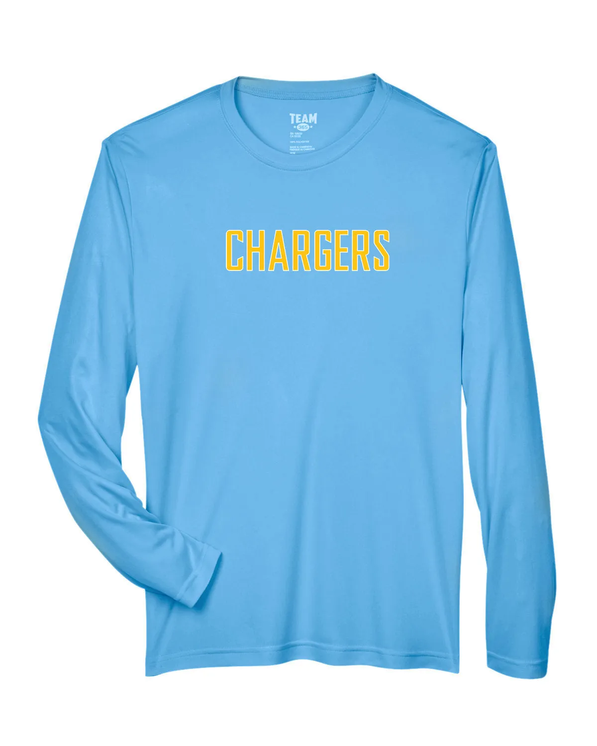 Flag Football Chargers - Team 365 Men's Zone Performance Long-Sleeve T-Shirt (TT11L)