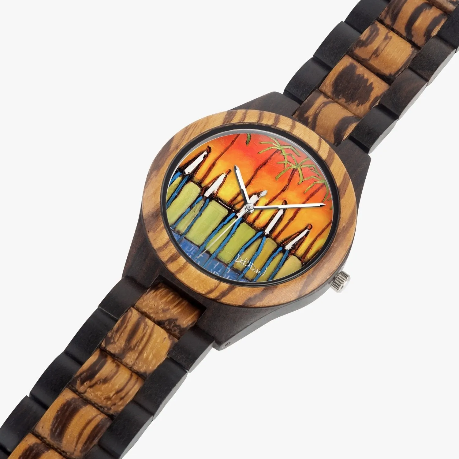 Friendship Indian Ebony Wooden Watch