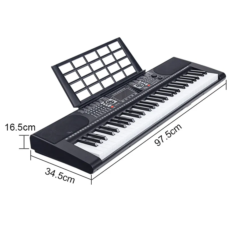 Full Size Electronic Full Size Keyboard 61 Key LCD Display (Illuminated)