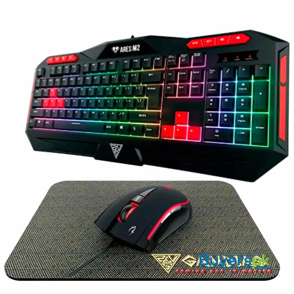 Gamdias Ares M2 Gaming Keyboard Mouse and Mouse Mat Combo