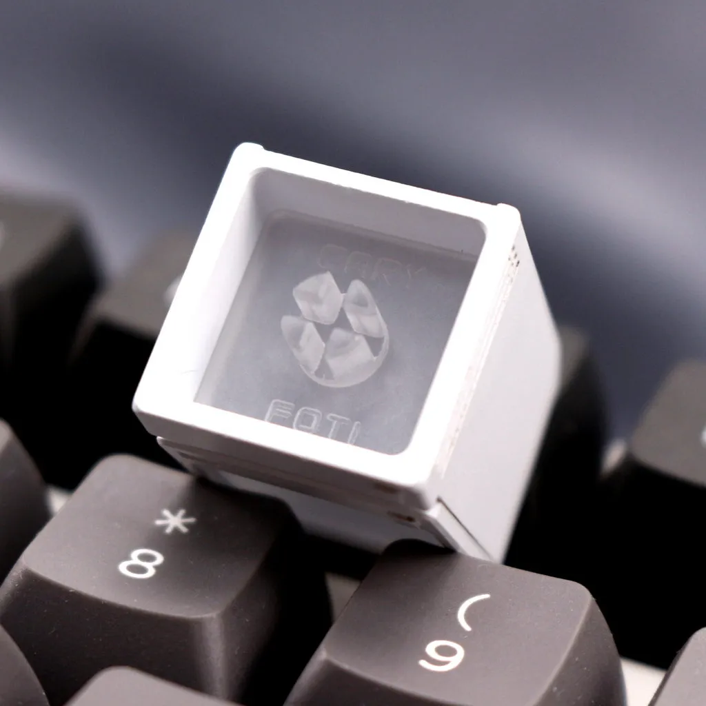 [GBEXTRAS]  Cary X F0T1 Novelty VE C11 Keycap aluminium white black backlit