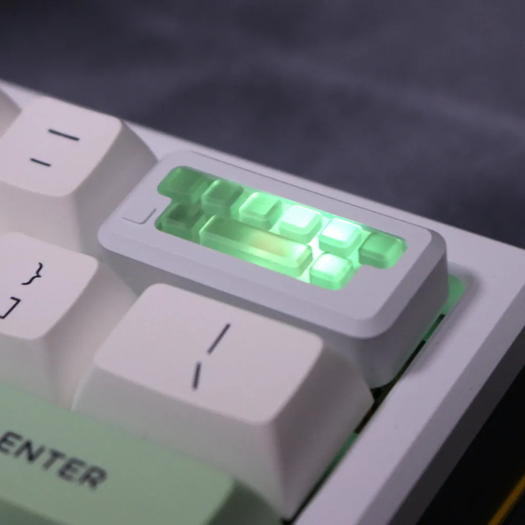 [GBEXTRAS]  Cary X F0T1 Novelty VE C11 Keycap aluminium white black backlit