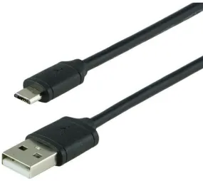 GE 34465 USB 2.0 Standard-A Male to Micro-B Male Cable, 6ft