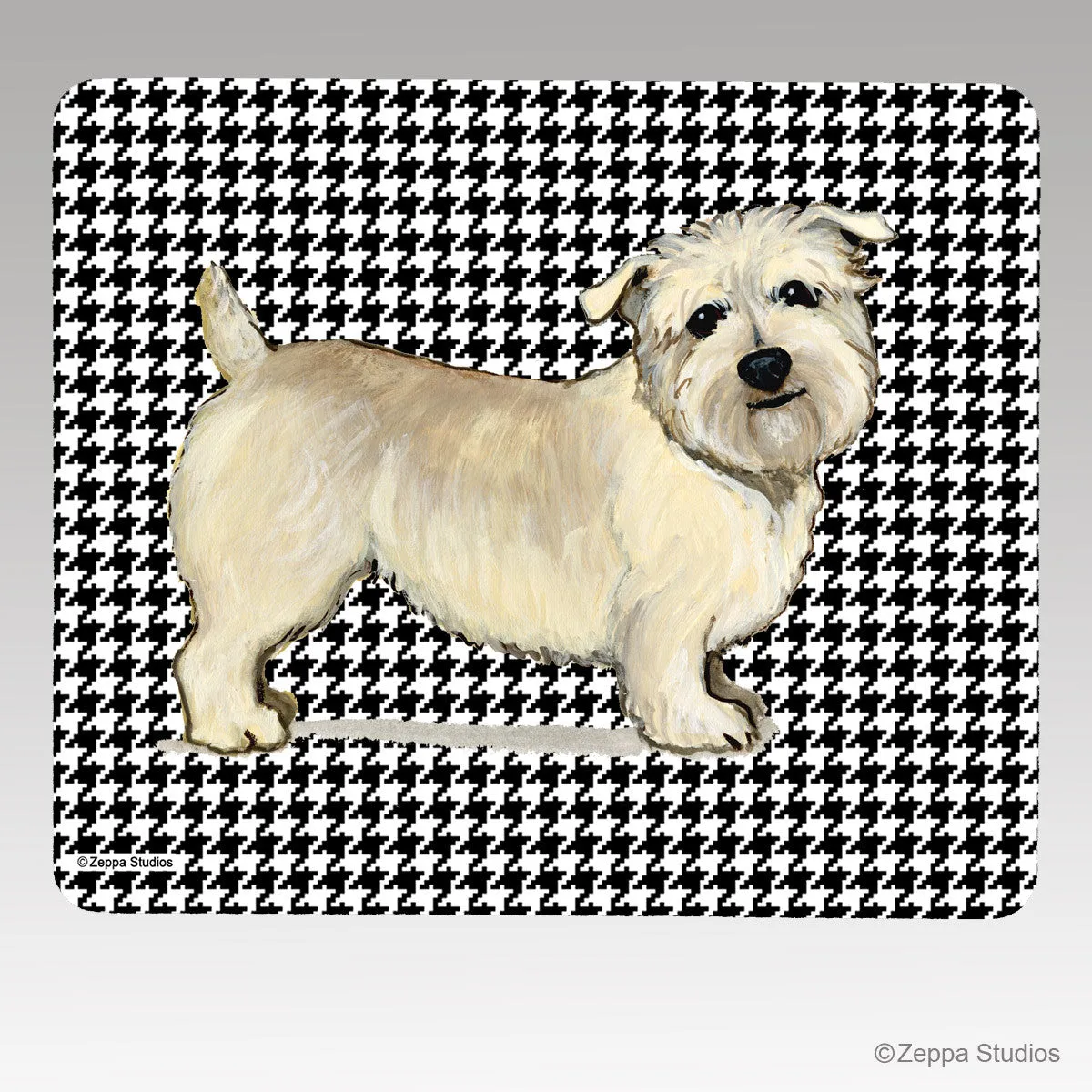 Glen of Imaal Terrier Houndstooth Mouse Pad