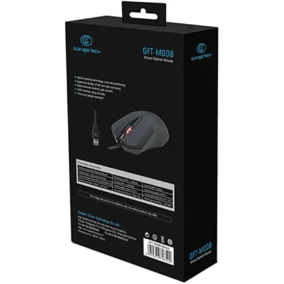 GOFREETECH GFT-M008 Wired Optical Mouse