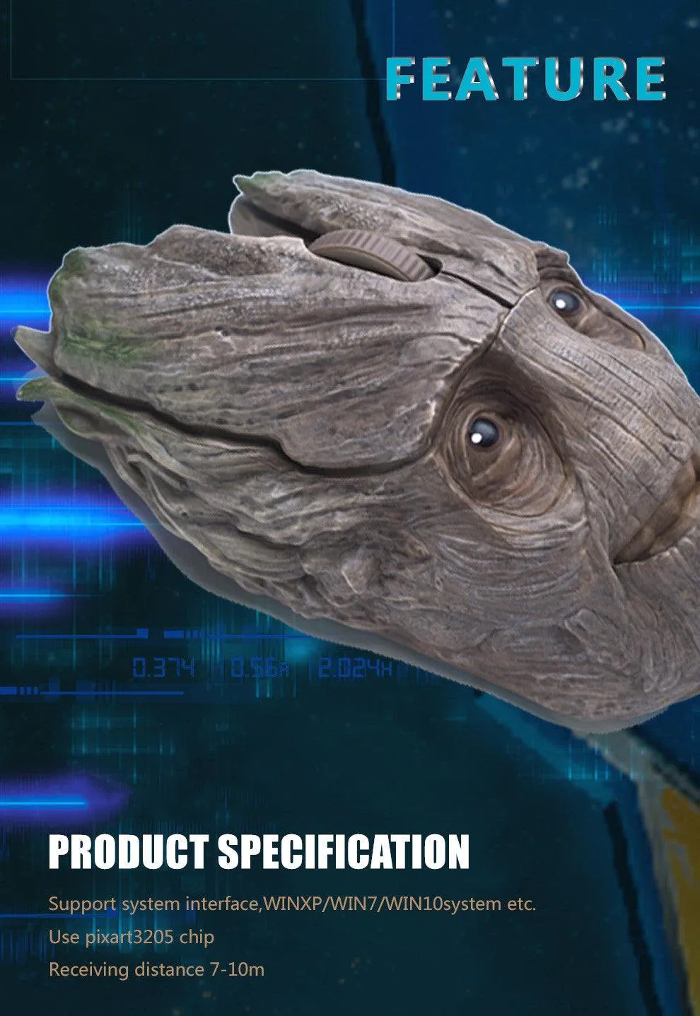 Groot Wireless USB Mouse