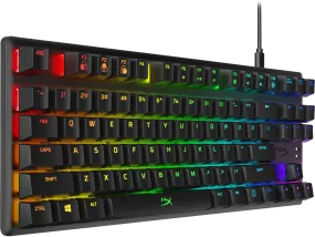 HP HyperX Alloy Origins Core RGB Mechanical Gaming Keyboard (HX Aqua), Wired, USB-C Cable, Black - 4P5P1AA#ABA