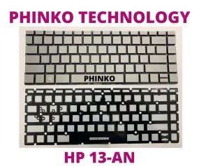 HP Pavilion 13-AN 13-an0000 13-an1000 13-an0065tu Keyboard US Backlit GRAY GREY